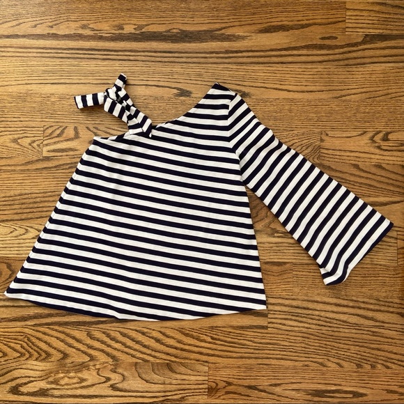 NWT Club Monaco striped one shoulder top - Picture 3 of 5